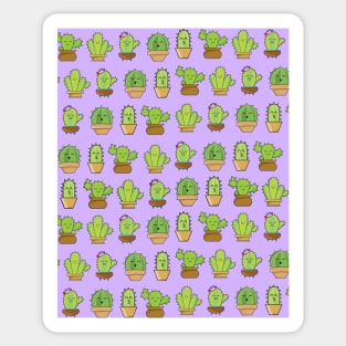 Cute Cactus Pattern Sticker